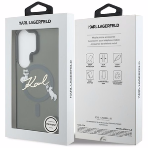 Karl Lagerfeld чехол IML KC Script MagSafe для Samsung Galaxy S26 Ultra чёрный