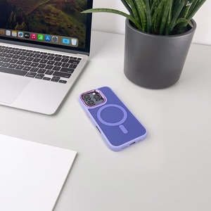 Magnetic Collection MagSafe iPhone 16 Pro Ümbris - lilla