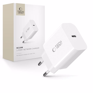 Tech-Protect NC20W wall laadija USB-C port - valge