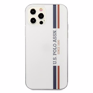 US Polo USHCP12LPCUSSWH Tricolor Collection ümbris seadmele iPhone 12 Pro Max 6.7", valge