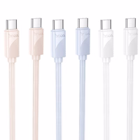 Kaabel USB C to USB C Hoco 3A 60W 1 m X114 valge