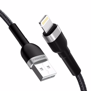 Wozinsky WNBAL1 кабель USB-A Lightning 2.4A 1м - чёрный