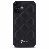 Guess Quilted Metal Logo iPhone 16 Plus Ümbris - Must