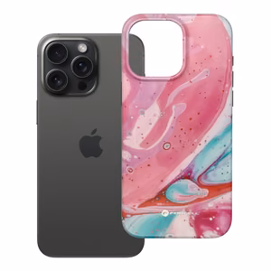 Ümbris jaoks iPhone 15 PRO MAX Forcell F-Protect Mirage compatible with Magsafe Military Drop-Test roosa marble