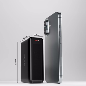 Powerbank SBS 20000mAh 65W PD AFC USB-C USB-A sülearvutile, tahvelarvutile, nutitelefonile - must