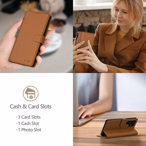 Tech-Protect Wallet Ümbris jaoks iPhone 16e - Brown