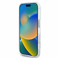 Karl Lagerfeld IML Metal Karl&Choupette Head MagSafe Ümbris jaoks iPhone 16 Plus - valge