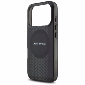 AMG Double Layer Läbipaistev Graphics MagSafe Ümbris jaoks iPhone 17 Pro - Must
