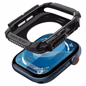 Spigen Rugged Armor Case for Apple Watch 10 46mm - Black