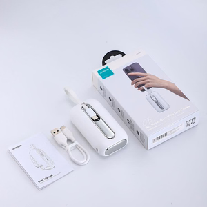 Joyroom mini powerbank 10000mAh värviline seeria 22.5W koos 2 sisseehitatud USB C ja Lightning kaabliga valge (JR-L012)
