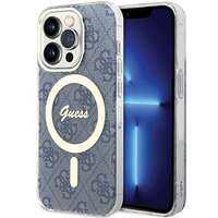 Guess IML 4G MagSafe ümbris jaoks iPhone 15 Pro Max - sinine
