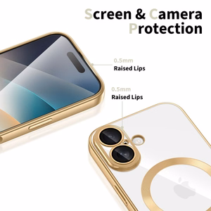 Tech-Protect MagFlex MagSafe Ümbris jaoks iPhone 17 - Läbipaistev Kuldne