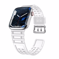 Strap Triple Protection jaoks Apple Watch 38 / 40 / 41 mm band bracelet - läbipaistev
