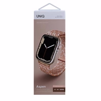 Uniq Aspen punutud rihm Apple Watch 1/2/3/4/5/6/7/8/SE/SE2 40/38/41mm - roosa