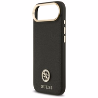 Guess Grained Strass Logo MagSafe ümbris jaoks iPhone Air - must