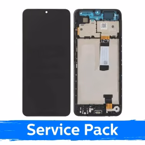 LCD ekraan ühilduv Xiaomi Redmi A5 / Poco C71 (Long Flex) must raamiga (Service Pack)