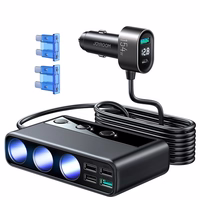 Car laadija Joyroom 9in1 154W 3x12V, PD USB Type-C, QC3.0 USB-A, 4xUSB-A JR-CL06