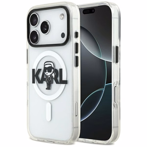 Karl Lagerfeld IML Karl Sketch Logo MagSafe Ümbris jaoks iPhone 17 Pro - Läbipaistev