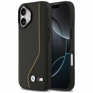 BMW M Carbon Line & Logo MagSafe Ümbris for iPhone 17 - kollane