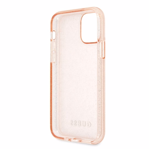 Guess GUHCN58PCGLPI iPhone 11 Pro розовый/розовый жёсткий чехол Glitter