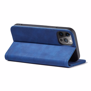 Magnet Fancy Case Case iPhone 12 Pro Max Kott Kaardikott Rahakott Card Stand Sinine