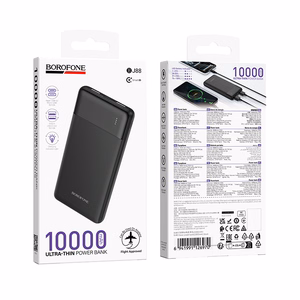 Borofone Power Bank 10000mAh BJ88 Clever - 2xUSB - black