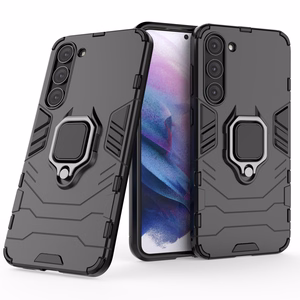 Ring Armor ümbris jaoks Samsung Galaxy S23+ armored cover magnetic holder ring must