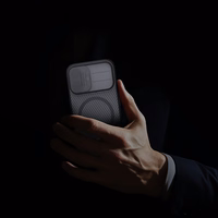 Nillkin CamShield Pro MagSafe Compatible Ümbris jaoks iPhone 17 - Läbipaistev Must