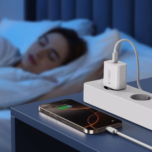 Tech-Protect NC20W PD20W USB-C wall laadija koos USB-C kaabel - valge