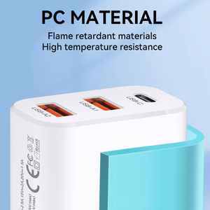 Wozinsky CWCUCW 30W USB-C / 2 x USB-A Wall Laadija - valge