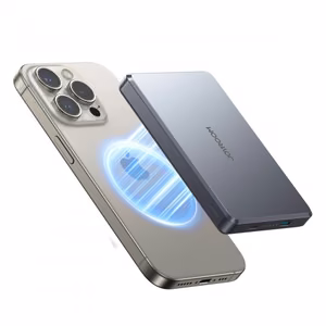 Akupank Joyroom JR-PBM08 Pro Titan Grey 10000mAh (Juhtmevaba laadimine 15W / PD 20W)