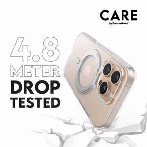 CARE by PanzerGlass Feature Kickstand чехол iPhone 16 Pro 6.3" серебристый/серебристый MagSafe 1326