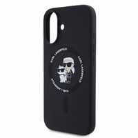 KARL LAGERFELD ümbris jaoks IPHONE 16 compatible with MagSafe KLHMP16SSCMKCRHK (Silicone KC Body Ring) must