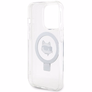 Karl Lagerfeld KLHMP15XHMRSCHH iPhone 15 Pro Max 6.7" белый/белый жёсткий чехол Ring Stand Choupette Head MagSafe