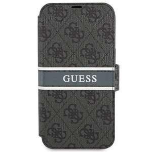 Guess GUBKP13L4GDGR raamatkaaneline ümbris iPhone 13 Pro / 13 6,1" 4G Stripe – hall