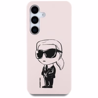 KARL LAGERFELD ümbris jaoks SAMSUNG S25 KLHMS25SPNYKGRTP (Magnetic Silicone Graffiti Ikonik) roosa