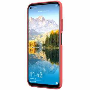 Nillkin Super Frosted Shield ümbris seadmele Huawei P40 Lite / Nova 7i / Nova 6 SE, erkpunane