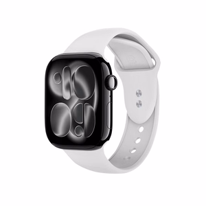 Crong Liquid Apple Watch rihm, 44/45/46/49 mm, valge