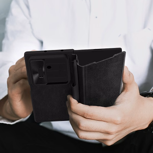 Nillkin Qin Pro Ümbris jaoks Samsung Galaxy Z Fold 7 with S Pen Space - Must
