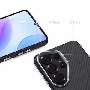 Tech-Protect Ion Carbon MagSafe Ümbris for Samsung Galaxy S26 Ultra - must and hõbedane