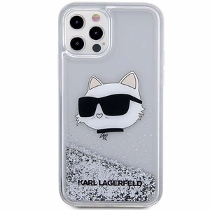 Karl Lagerfeld KLHCP12MLNHCCS iPhone 12/ 12 Pro 6.1" hõbedane/hõbedane hardcase Glitter Choupette Head