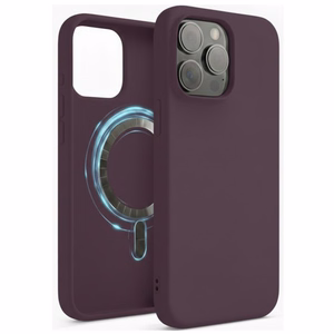 Telefoni ümbris „TM MagSafe Silicone“ iPhone 16 Pro Max jaoks / Plum /