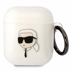 Karl Lagerfeld KLA2HNIKTCT чехол AirPods 1/2 прозрачный Karl`s Head