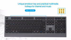 Gembird KBS-WPS-02-CYRL Keyboard and Mouse Set Wireless Cyrillic Bluetooth Black