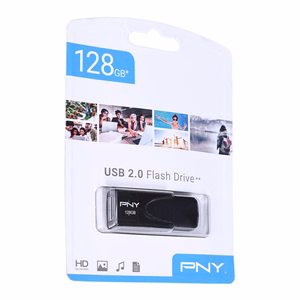 PNY Attaché 4 2.0 128GB USB mälupulk USB Type-A must