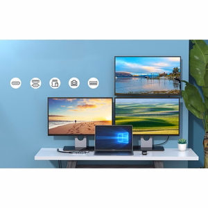 Choetech multifunctional HUB koos ekraan 12in1 USB-C to USB-C / USB-A / HDMI / VGA / AUX / SD / TF hall (HUB-M26)