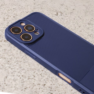 Simple Carbon ümbris jaoks iPhone 11 sinine