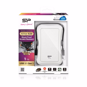 Silicon Power Armor A30 external hard drive 1 TB valge