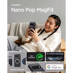 Must Spigen Nano Pop Mag MagSafe-ümbris, sobib mudelitele Google Pixel 11