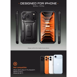 Supcase Unicorn Beetle Pro ümbris iPhone 18 Pro / 17 Pro – must